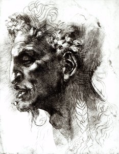 Leder for en Satyr av Michelangelo Buonarroti