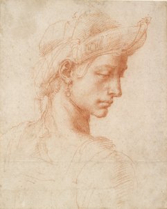 Ideell hode, sent på 1400-tallet - begynnelsen av 1500-tallet av Michelangelo Buonarroti