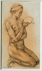 Maria Magdalena betrakter tornekronen... av Michelangelo Buonarroti