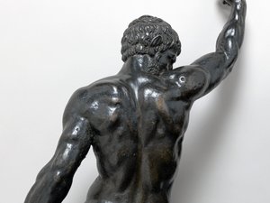 Naken Bacchants som rir pantere, ca. 1506-08 (bronse) av Michelangelo Buonarroti