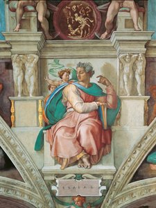 Profeter og sibyller: Jesaja Det sixtinske kapells tak i Vatikanet, 1508-1512. av Michelangelo Buonarroti