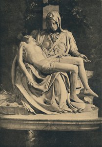 Roma - Basilikaen St. Peter. Pieta av Michelangelo, 1910 av Michelangelo Buonarroti