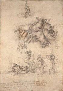 Phaetons fall av Michelangelo Buonarroti