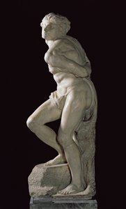 Den opprørske slaven, 1513-15 av Michelangelo Buonarroti
