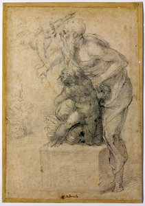 The Sacrifice of Isaac, ca. 1535 av Michelangelo Buonarroti