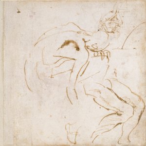To partielle figurstudier, c1490-1560 av Michelangelo Buonarroti