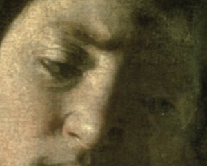 David med hodet til Goliat, 1606 olje på lerret detalj av 100349 av Michelangelo Merisi Caravaggio