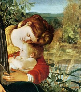 Hvil på flukten til Egypt (detalj. 1603) av Michelangelo Merisi Caravaggio
