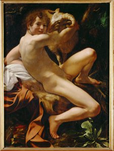 Johannes Døperen som ung gutt (maleri på lerret) av Michelangelo Merisi da Caravaggio