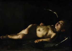 Sovende Amor av Michelangelo Merisi da Caravaggio