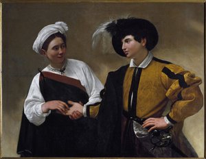 Spåkonen (olje på lerret av Michelangelo Merisi da Caravaggio