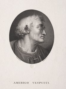 Portrett av Amerigo Vespucci av Michele Bisi