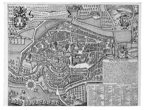 Fabriano mest kjente landet i Italia, 1630 av Michele Buti