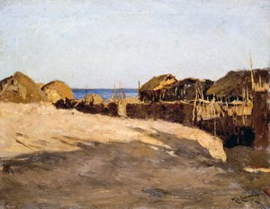 Eritreisk landskap, av Michele Cammarano (1835-1920)