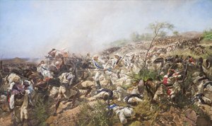 Slaget ved Dogali av Michele Cammarano