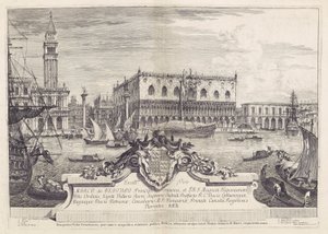 Storslått og selektiv utsikt over byen Venezia av Michele Marieschi