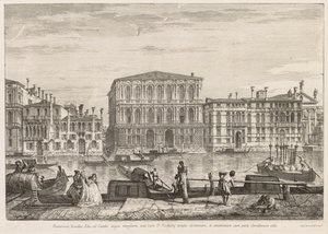 Utsikt over Venezia: Palazzo Pesaro, 1741. av Michele Marieschi