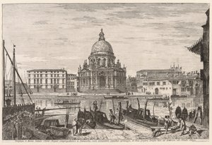 Utsikt over Venezia: S. M. Della Salute av Michele Marieschi