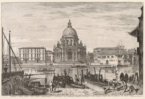 Utsikt over Venezia: SM Della Salute, 1741. av Michele Marieschi