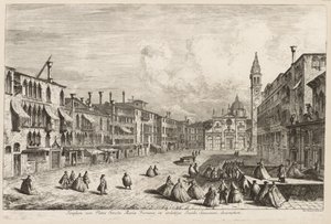 Utsikt over Venezia: S. Maria Formosa, 1741. av Michele Marieschi