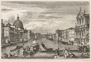 Utsikt over Venezia: Santa Chiara av Michele Marieschi