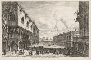 Utsikt over Venezia: Piazzetta av Michele Marieschi