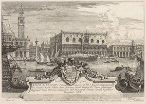 Utsikt over Venezia: Piazzetta og Ducal Palace, 1741.