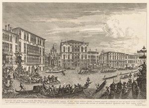 Utsikt over Venezia: Regattaen, 1741. av Michele Marieschi