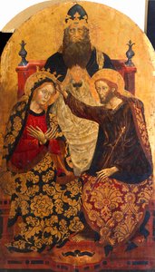 Kroningen av Maria av Michele di Matteo da Bologna (aktiv 1410-1469) av Michele di Matteo da Bologna