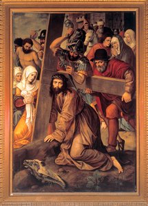 ""Christ portant sa croix" (Christ Carrying the Cross) Peinture de Michiel Coxcie (Coxie) (1499-1592)
