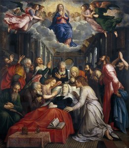 The Death and the Assumption of the Virgin par Coxcie