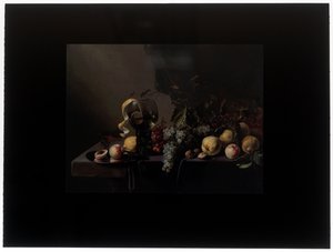 Stilleben med frukt og druer av Michiel Simons