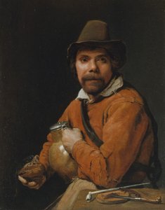 Mann som holder en kanne, ca. 1660.