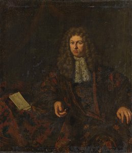 Portrett av Nicolaes Witsen (1641-1717) av Michiel van Musscher (signed by artist)