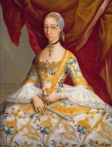 Dona Maria de la Luz Padilla y Cervantes (olje på lerret) av Miguel Cabrera