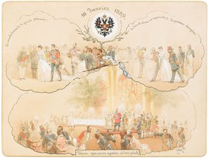 En ball i den heraldiske salen i vinterpalasset, 1889