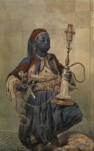Nubian with a Waterpipe, 1862