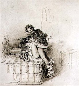 The Artist and the Gypsy Model, plate 17 fra 