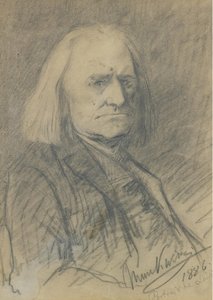 Portrett av Franz Liszt 1811-1886, 1886 av Mihály Munkácsy