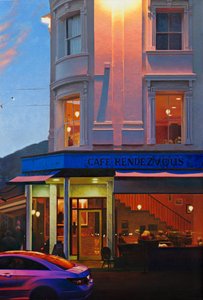 Rendevous, 2017 (olje på lin) av Mike Briscoe