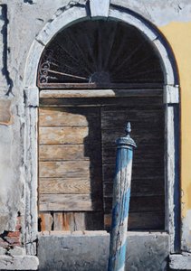 Utsikt fra gondolen (olje på panel) av Mike Briscoe