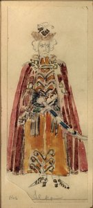 Kostymedesign for operaen Mazepa av P.I. Tsjaikovskij av Mikhail Aleksandrovich Vrubel