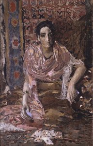 Spåkone, 1895 av Mikhail Aleksandrovich Vrubel