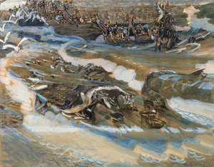 Illustrasjon til eventyret om tsaren Saltan av A. Pushkin, 1901 av Mikhail Aleksandrovich Vrubel