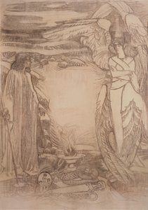 Illustrasjon til diktet profeten av A. Pushkin, 1905 av Mikhail Aleksandrovich Vrubel