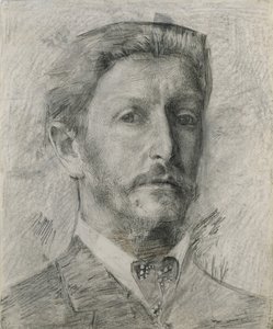 Selvportrett, 1904-1905 av Mikhail Aleksandrovich Vrubel