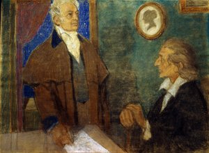 J.W. von Goethe og F. Schiller i Weimar)