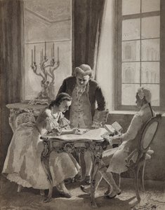 Russisk språkleksjon av keiserinne Catherine II, 1894 av Mikhail Petrovich Klodt Baron