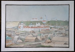 Utsikt over Tobolsk, 1850-tallet