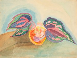 Stilleben med plante, ca. 1920. av Mikhail Vasilyevich Matyushin